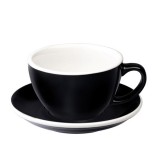 Loveramics Egg - Café Latte 300 ml - Kávéscsésze+Tányér - Fekete