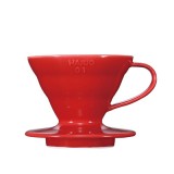 HARIO Coffee Dripper - Kerámia - V60 Méret 01 Piros