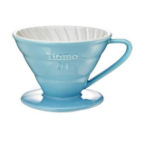 Tiamo Porcelain Coffee Dripper V01 LIGHT BLUE
