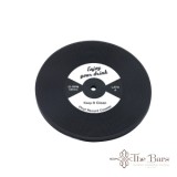 Disk Drink Coaster 100mm - Vinyl - Fehér - The Bars - D005W