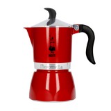 Moka Pot - Bialetti Fiammetta Fluo 3TZ Red + AJÁNDÉK / Barshaker Coffee Roasters - Frissen Pörkölt Kávé ( 250g ) 