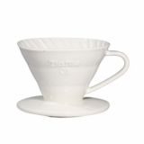 Tiamo Porcelain Coffee Dripper V01 WHITE