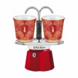 Bialetti - Deco Glamour - Mini Express 2tz Red + 2 Cups